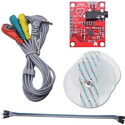Immagine di Youmile modulo ECG AD8232 Misuratore di frequenza cardiaca Kit Sensore monitoraggio per Arduino con cavo Dupont