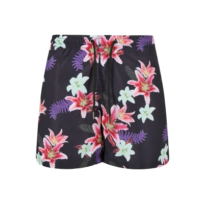 Immagine di Urban Classics Pattern Shorts da mare, Uomo, Taglia: Small, Dark jungle aop