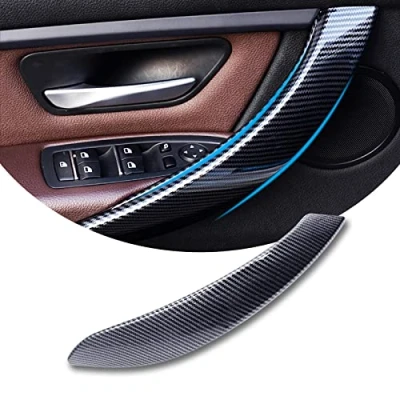 Immagine di TZYSZDB Nero F30 328i Maniglia della Portiera dell&#039;Auto per BMW F31 F32 F33 F34 F36 F80 Maniglie del Pannello Interna (Fibra di Carbonio Sinistra)