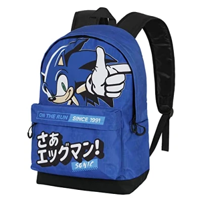 Immagine di Karactermania Segasonic ON THE RUN HS FAN Zainetto per bambini, Taglia: One Size, Azul