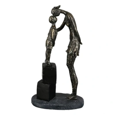 Immagine di Casablanca Scultura Mum and Child color bronzo, base in grigio, altezza: 28 cm, larghezza: 15 profondità: 8 89360