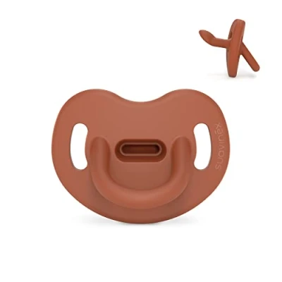 Immagine di Suavinex, ciuccio tutto silicone per neonati 0/6 mesi con tettarella anatomica Sx Pro, super morbido e flessibile, ideale dormire, Colour Essence, piastrelle