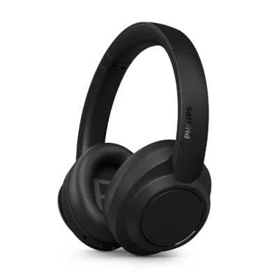 Immagine di PHILIPS TAH6509BK/00 Cuffie Bluetooth wireless Over Ear con cancellazione del rumore qualità superiore della chiamata, assistente vocale compatibile 70 ore di tempo riproduzione Nero, 2024