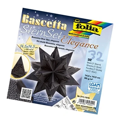 Immagine di folia, Set per Stella Fai da Te Bascetta, di Colore Blu, codice Articolo 836/3030, Cartone, Nero, 14,5 x cm