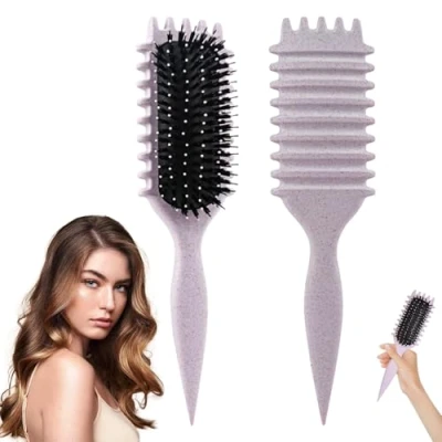 Immagine di LEERMEIZI Spazzola per Capelli Ricci,Spazzola Ricci Styling,Spazzola Bounce,Bounce Curly Brush,Defining Brush districare