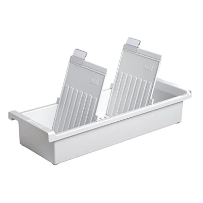 Immagine di HAN 956 0 11 Schedario per 1.300 schede formato A6 verticale, in polistirene, 128 x 65 347 mm, colore: Grigio chiaro