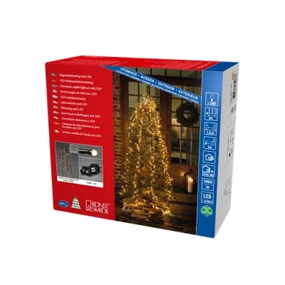 Immagine di Konstsmide 6651 830 Mantello di luci LED per albero esterno ERP: E (A G) rete elettrica Numero lampadine 1080 (monocolore) Ambra Lunghezza illuminata: