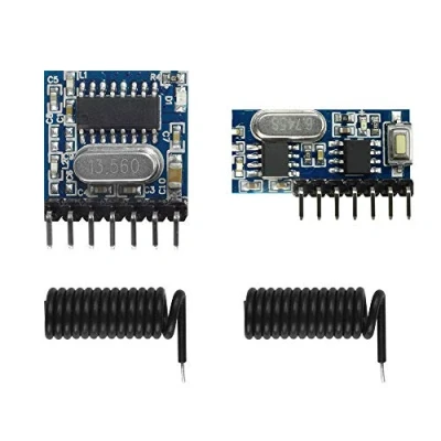 Immagine di QIACHIP rx480e Radio 433mhz RF Transmitter Module Senza Fili Trasmettitore e Ricevitore Modulo Wireless 4 Canali con Antenna per Telecomando Arduino