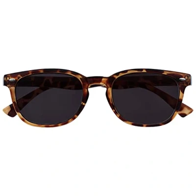 Immagine di UV Reader Marrone Tartaruga Lettori Sole Occhiali Da Lettura UV400 Stile Designer Uomo Donna UVSR014 +1,00