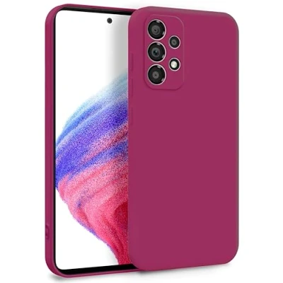 Immagine di MyGadget Cover per Samsung Galaxy A53 5G Custodia in Silicone Morbido a Doppio Strato Case con Protezione Fotocamera &amp; Fodera Interna Antigraffio Bordeaux