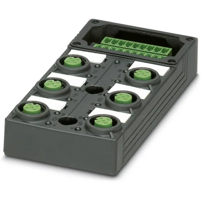 Immagine di Phoenix Contact SACB 6/12 L C GG SCO P 1452893 Scatola sensore attuatore passiva Distributore M12 con filettatura in plastica 1 pz.