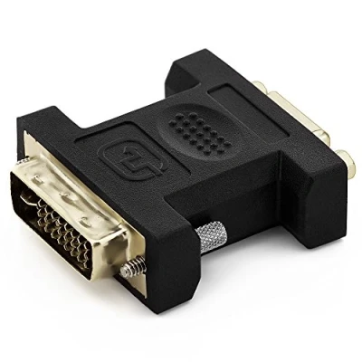 Immagine di deleyCON VGA a DVI I Adattatore Femmina Maschio per Monitor PC Videoproiettore Scheda Grafica Nero
