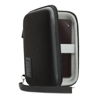 Immagine di USA Gear Custodia Router Wifi Portatile, Borsa Saponetta Modem, Transporto Hotspot Compatibile con Tenda 4G180, TP Link M7000, D DWR 932, Huawei, Netgear e altro Nero