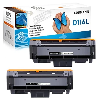Immagine di LOSMANN Cartucce di Toner compatibili per Samsung MLT D116L R116 SL Xpress M2825DW M2825ND M2830DW M2835DW M2870FD M2870FW M2871FW M2875DW M2875FD M2875FW M2875ND M2876 M2885FW (2 Nero)