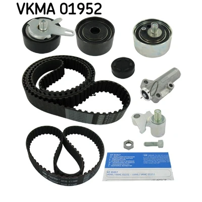 Immagine di SKF VKMA 01952 Kit cinghia di distribuzione 207 con ammortizzatore serraggio, Rullo tenditore AUDI: A4 B7 Avant, B6 A6 C5 Avant