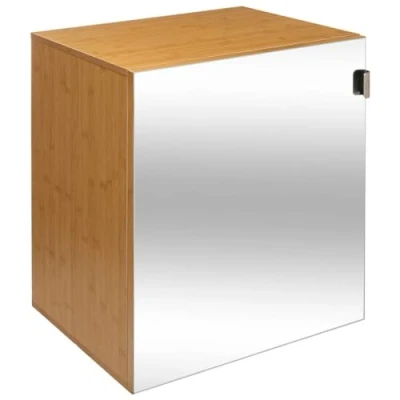 Immagine di 5five mobiletto in bambù &quot;bath n modul&quot; con specchio