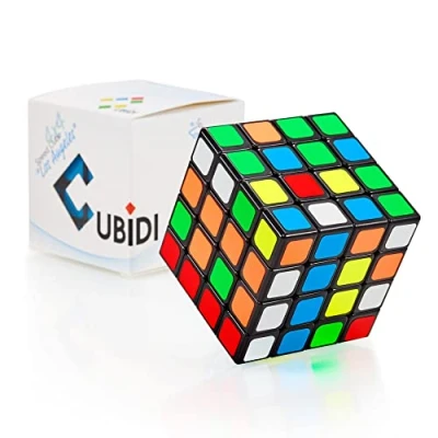 Immagine di CUBIDI Cubo Magico 4x4 Tipo Los Angeles Look Classico Speedcube Con Caratteristiche Ottimizzate Per Lo Speed Cubing Principianti Ed Esperti Adesivo
