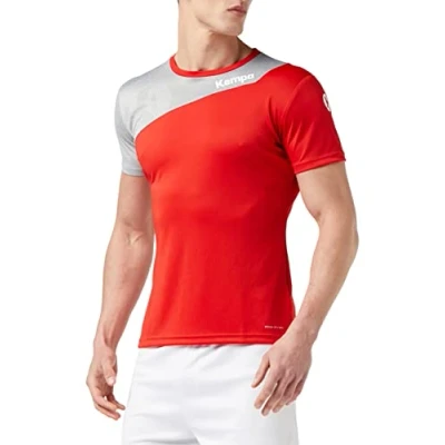 Immagine di Kempa Core 2.0, Maglia Uomo, Rosso/Grigio Scuro Melange, M