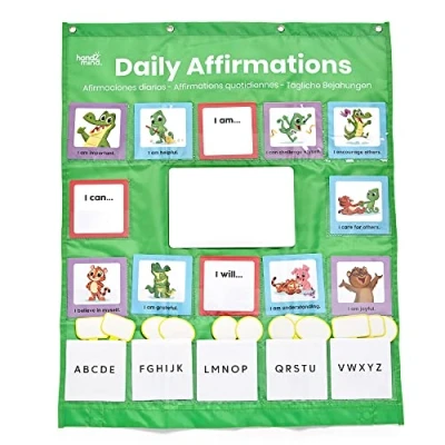 Immagine di Learning Resources Tabellone a tasche delle Affermazioni Quotidiane , Schede con di mindfulness, positive per i bambini, decorare la classe