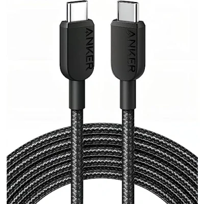 Immagine di Anker 310 Cavo USB C a (300cm), (60W/3A) di ricarica rapida per Samsung Galaxy S22, iPad Pro 2021, Mini 6, Air 4, MacBook 2020, Interruttore (USB 2.0)