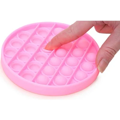 Immagine di Toyland® Push Bubble Pop Giocattolo sensoriale &quot;Pop It&quot; Moltissimo tra cui scegliere (Round rosa)