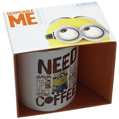 Immagine di Pyramid International Despicable Tazza di Ceramica, Soggetto: Minion Cattivissimo Me 2, Scritta: Need Coffee, Multicolore, 1 unità (Confezione da 1)