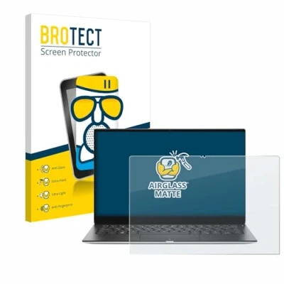 Immagine di brotect Pellicola Vetro Opaca per Dell XPS 13 9310 2 in 1 Protezione Schermo [Anti Riflesso, Durezza 9H]