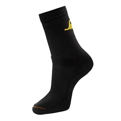 Immagine di Snickers Workwear Allround Work, Calzini Basic, confezione da 3, Nero, 45 48