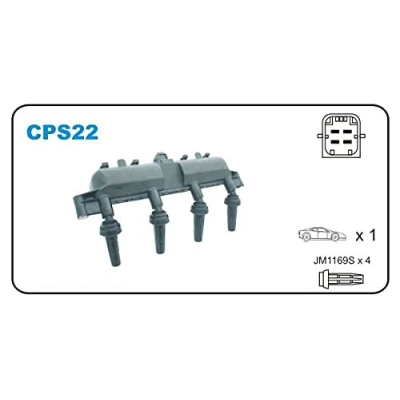 Immagine di JANMOR CPS22 Bobina d&#039;accensione CITROËN: Xsara Picasso, Saxo Hatchback, Berlingo / First I, PEUGEOT: 206 106 II Hatchback