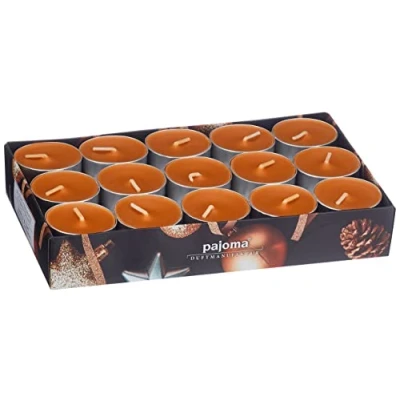 Immagine di pajoma 90 candele profumate, 3 x 30 pezzi, diverse fragranze a scelta (vaniglia e cannella)