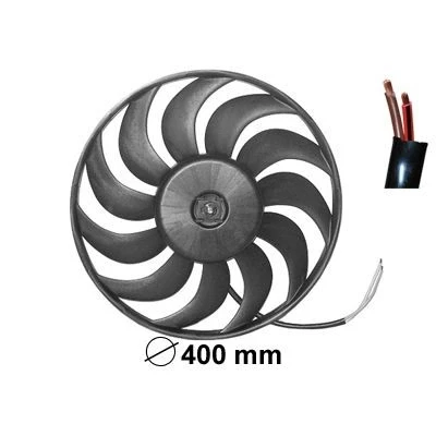 Immagine di VAN WEZEL 0325747 Ventola Radiatore 400 320 con motore elettrico AUDI: A4 B6 Avant, B7 A6 C5 SEAT: Exeo ST