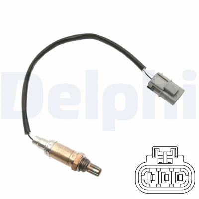 Immagine di DELPHI ES10456 12B1 Sonda lambda a dito, riscaldato NISSAN: MICRA 2, Primera Sedan