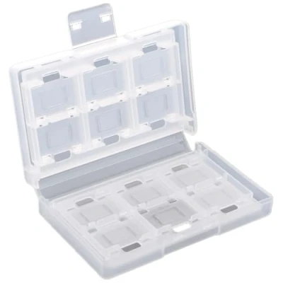 Immagine di custodia per carte da gioco Nintendo Switch, 24 in 1, protettiva PC colore bianco