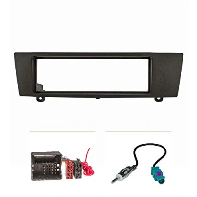Immagine di tomzz Audio 2404 047 Set copertura radio compatibile con BMW Serie 1 3 X1 Z4 Adattatore Quadlock antenna ISO Fakra Modelli DIN Can Bus