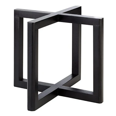 Immagine di Aps Buffet Supporto Wood in Legno, Nero, 20 x 17,5 cm