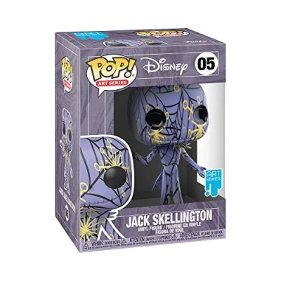 Immagine di Funko Pop! Disney: The Nightmare Before Christmas Jack Skellington (Artist&#039;s Series) with Case Figura in Vinile da Collezione Include Una Custodia Protettiva Plastica Premium Idea Regalo