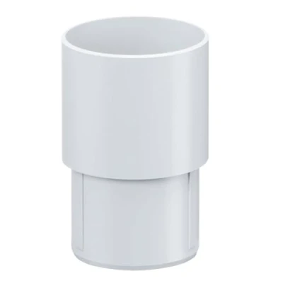 Immagine di INEFA Connettore per pluviali Plastica, bicchiere pluviale, di collegamento, a innesto, diramazione, raccordo, grondaia DN 50 Bianco