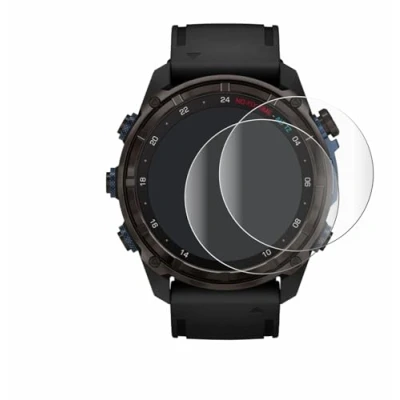 Immagine di brotect Pellicola Copertura Completa per Garmin Descent Mk3i (51 mm) (2 Pezzi) Full Cover 3D Curvo