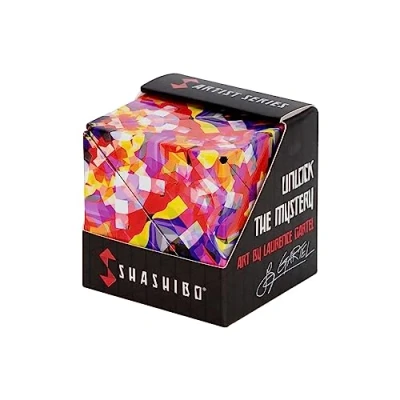 Immagine di SHASHIBO Cubo Cambiaforma Antistress, Pluripremiato e Brevettato, con 36 Magneti in Terre Rare Oltre 70 Forme Diverse (Confetti)