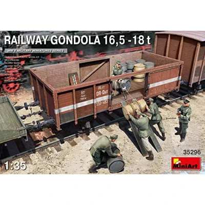 Immagine di Mini Art 35296 Carrello ferroviario 1:35, 16,5 18to (5), riproduzione fedele all&#039;originale, modellismo, kit di costruzione in plastica, artigianato, hobby, incollaggio, assemblaggio, non