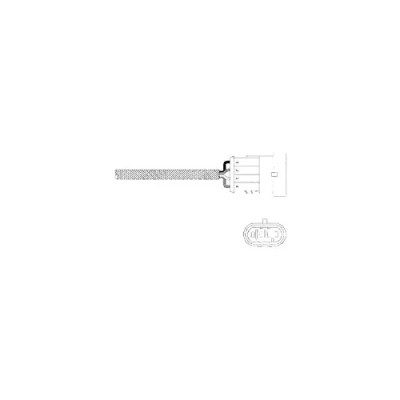 Immagine di DELPHI ES20345 12B1 Sonda lambda planare, riscaldato ALFA ROMEO: 156 Sedan, GTV, Sportwagon, FIAT: BRAVO 1, Stilo Multi Wagon
