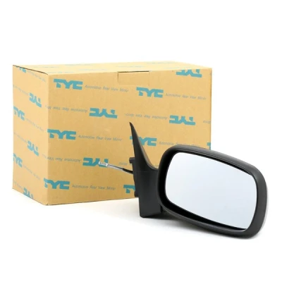 Immagine di Specchio retrovisore esterno Tyc 325 0005 Dx nero Regolazione:tiranteria, convesso OPEL: Astra F Caravan, CC, Sedan