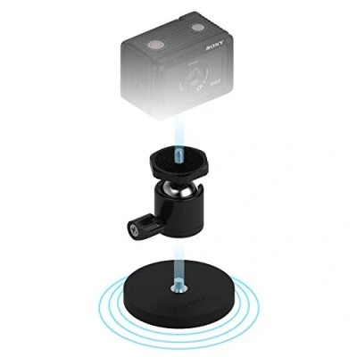 Immagine di Sabrent Supporto Magnetico Gommato per Action Cam e Piccole Fotocamere (CS MG66)