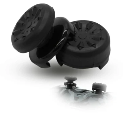 Immagine di MatoSan® 2 tappi per Controller rialzati 7 mm e 11 di precisione Grip Aim Assist PS5 Accessori PS4 Sticks Joystick Stick (nero)