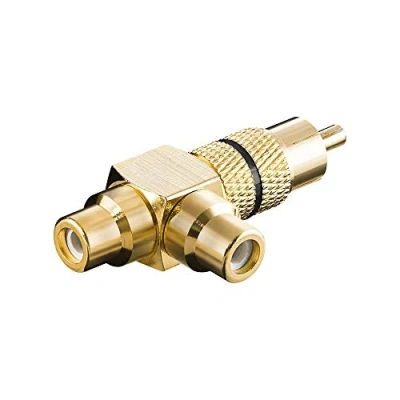 Immagine di Goobay Adattatore audio RCA maschio su 2 x femmina