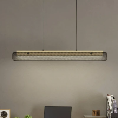 Immagine di EGLO connect Lampada LED a sospensione Kokomo Z, nero, legno, acciaio