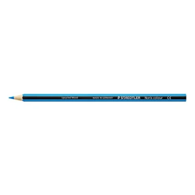 Immagine di Staedtler Noris Colour Matita Colorata Blu Chiaro, Colori a Matita, Matite Triangolari per Bambini da Disegno, Ideale Cancelleria Scuola Università Ufficio e Cartoleria, Materiale Scolastico