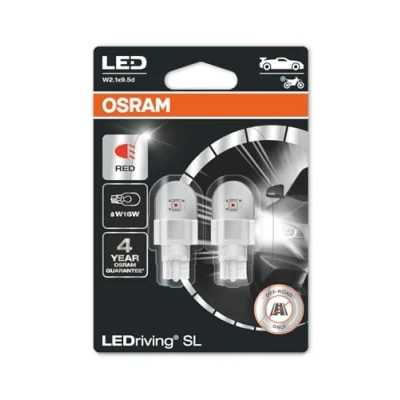 Immagine di OSRAM LEDriving SL, ≜ W16W Red, Double Blister (2 lamps), LED Retrofit, offroad use only