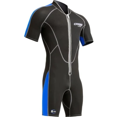 Immagine di Cressi Lido Man 2 Mm, Muta Shorty In Neoprene High Stretch Uomo, Nero/Blu, XXL