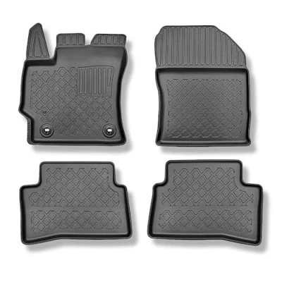 Immagine di Mossa Tappetini auto in TPE compatibili con Toyota Corolla XII E210 Hatchback (02.2019 ) tappeti neri G